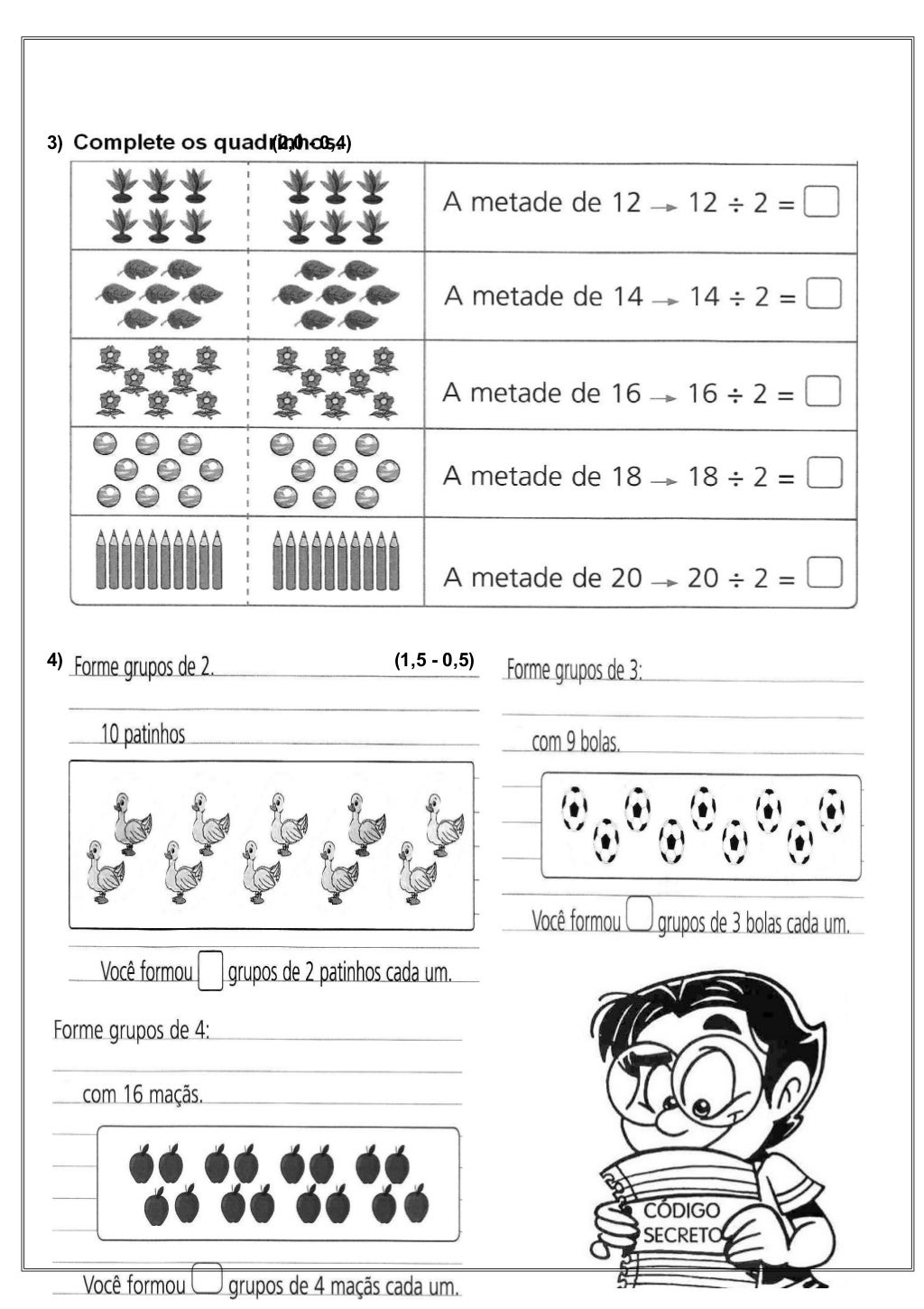 Avaliação De Matematica 4 Ano 4 Bimestre