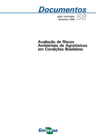 Documentos
       58ISSN 1516-4691
          Dezembro, 2006




Avaliação de Riscos
Ambientais de Agrotóxicos
em Condições Brasileiras
 