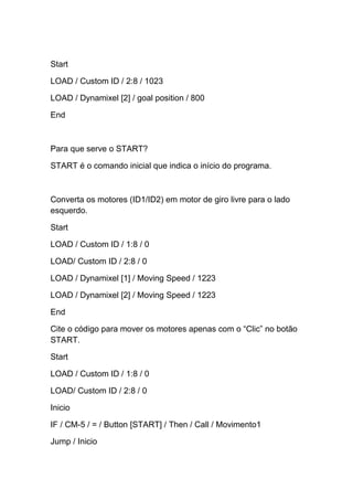 Avaliação de robótica nível 1