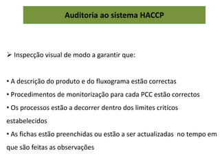 Avaliação e implementação haccp