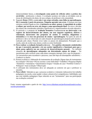 Avaliação Escolar 1
