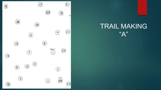 TRAIL MAKING 
“A” 
 