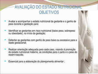 Avaliação Nutricional da Gestante e saude | PPT