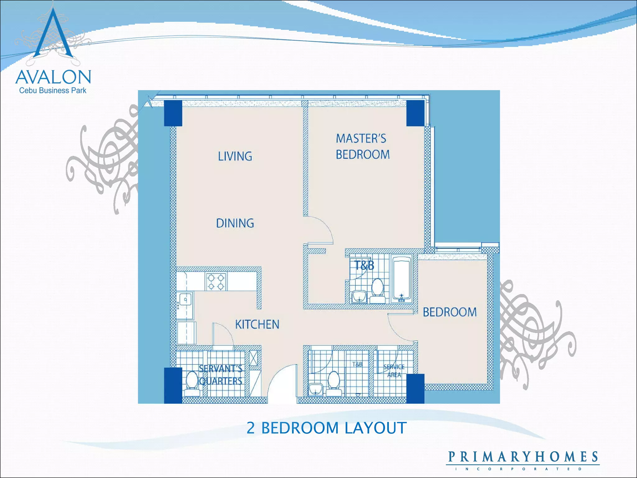 2 BEDROOM LAYOUT 