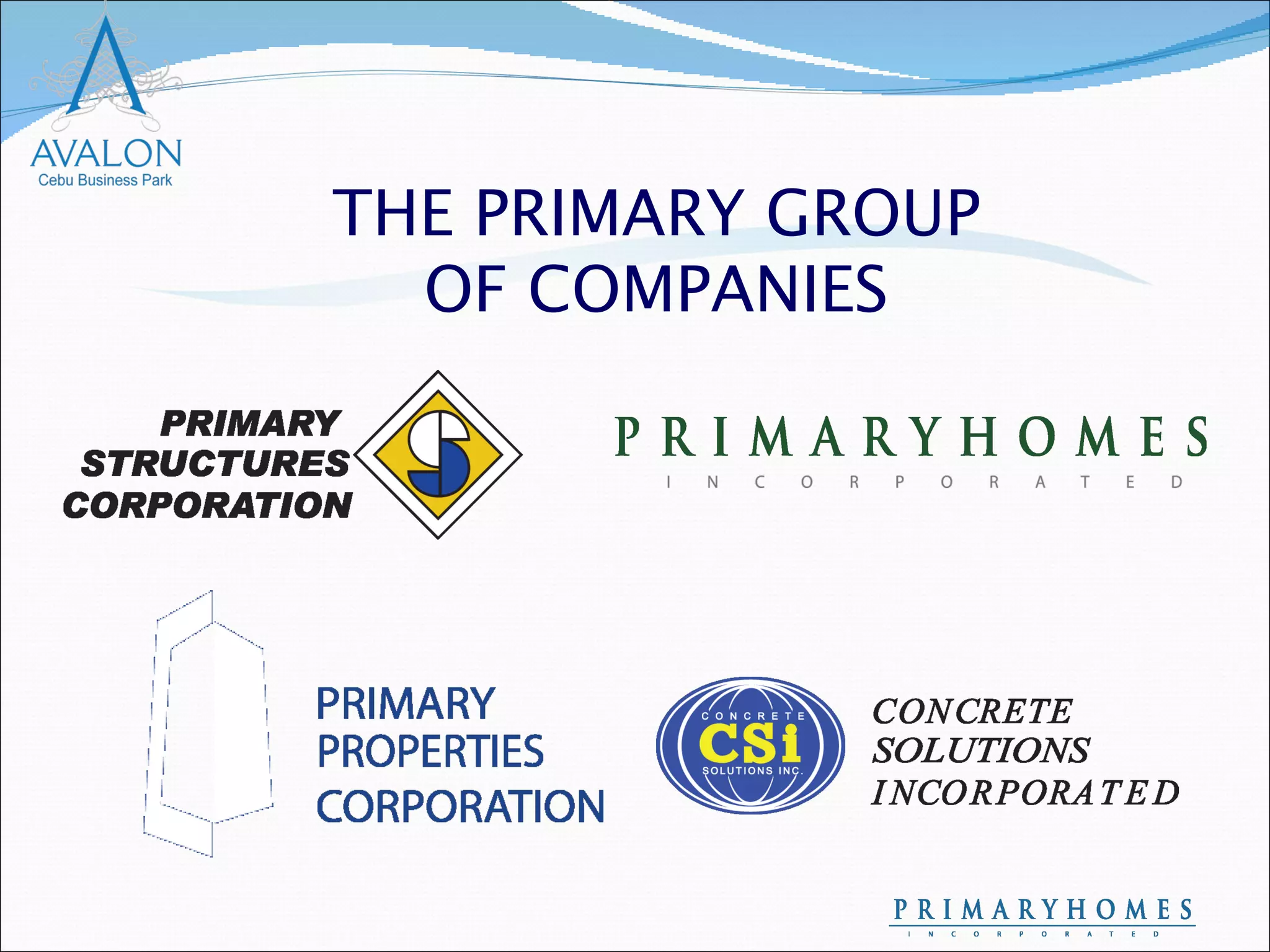 THE PRIMARY GROUP OF COMPANIES 