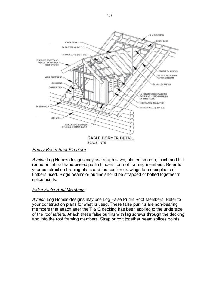 Avalon Log Homes Construction Manual 2011