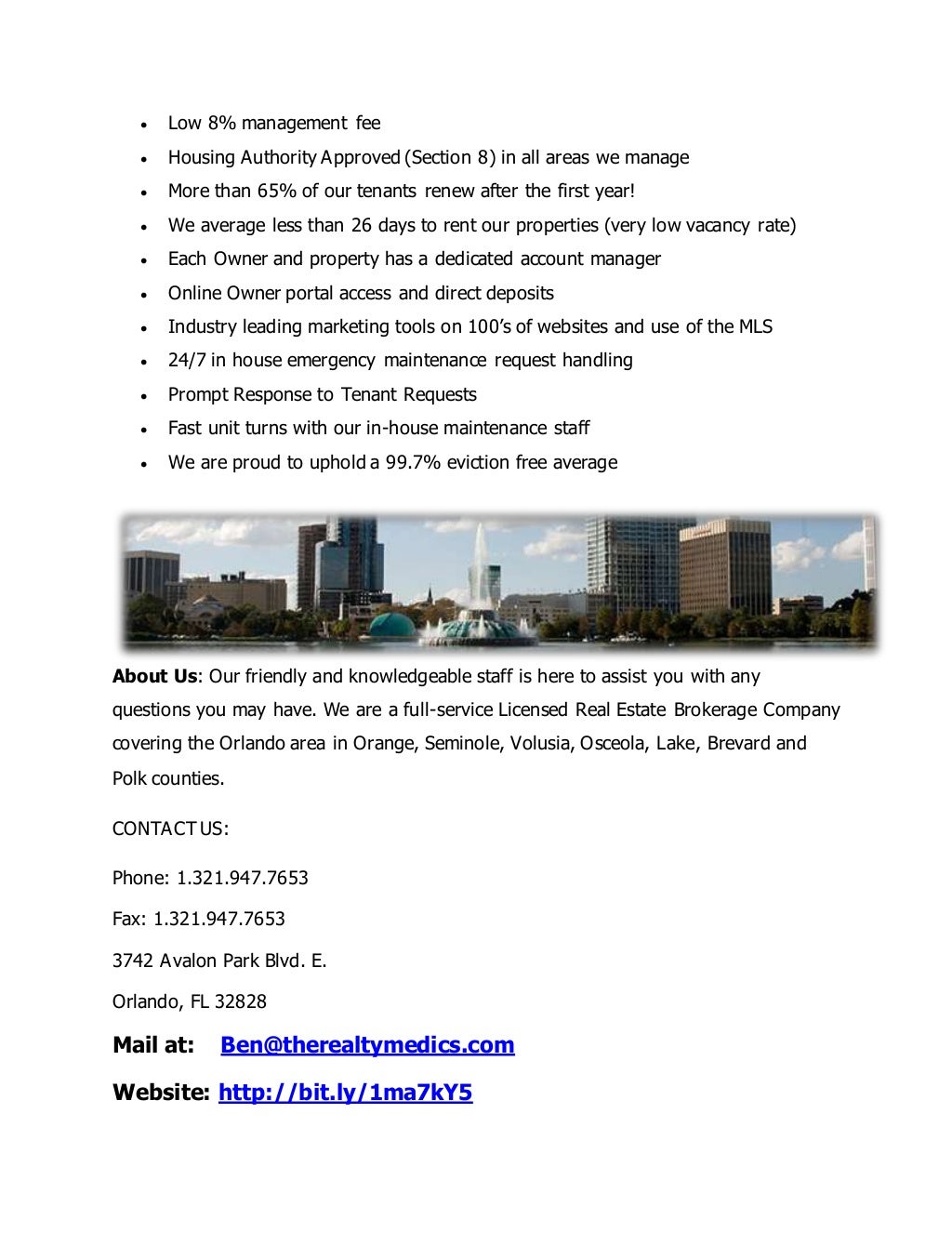 Avalon Park Property Management
