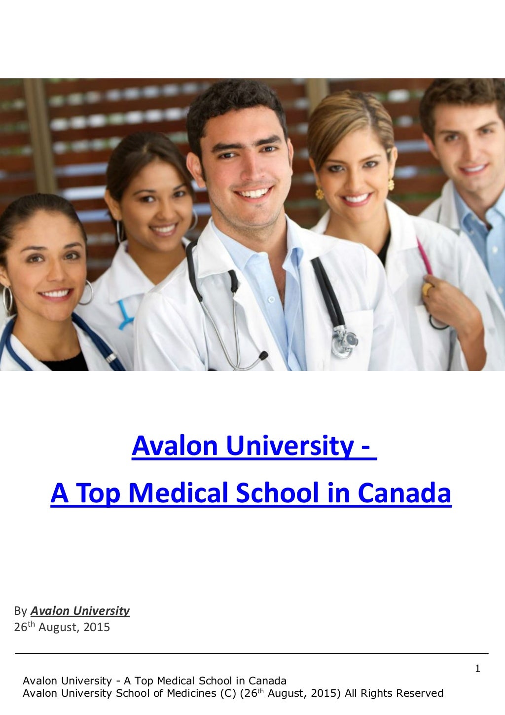 Avalon University A Top Medical School in Canada