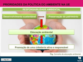 A valorização ambiental em portugal e a política ambiental comunitária