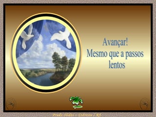 Avançar! Mesmo que a passos lentos 