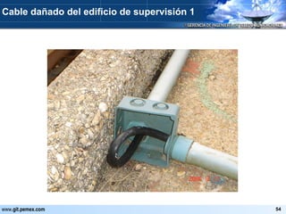 Cable dañado del edificio de supervisión 1 