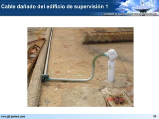 Cable dañado del edificio de supervisión 1 