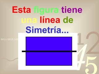 Esta   figura  tiene   una  línea   de   Simetría... 