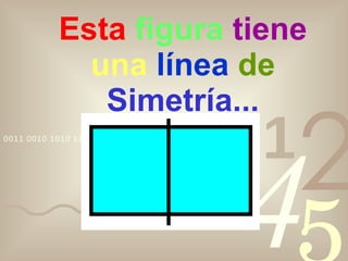 Esta   figura  tiene   una  línea   de   Simetría... 