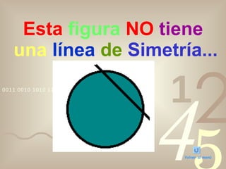Esta   figura  NO   tiene   una  línea  de   Simetría... Volver al menú 