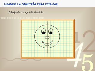Dibujando con ejes de simetría. USANDO LA SIMETRÍA PARA DIBUJAR 