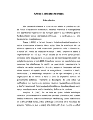 Avance i ii-iii-iv fase