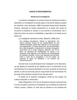 Avance i ii-iii-iv fase