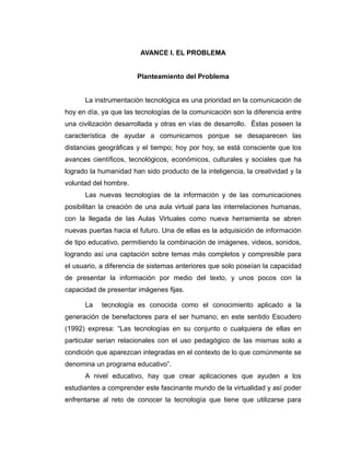 Avance i ii-iii-iv fase