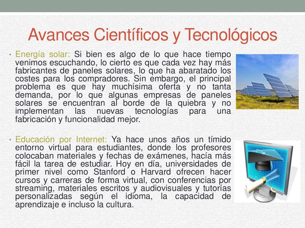 Avances Científicos y Tecnológicos