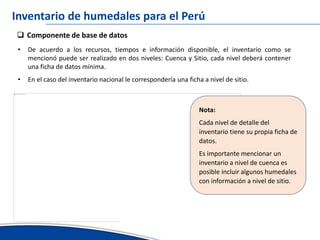 Avances del inventario nacional de humedales erick garcia ana