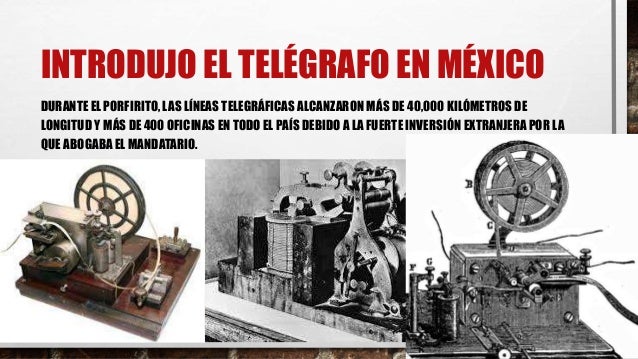 Avances del pofiriato