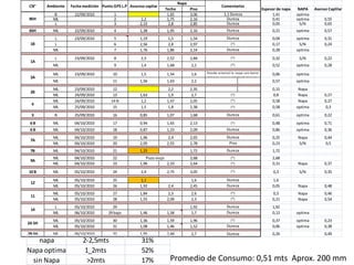 Promedio de Consumo: 0,51 mts  Aprox. 200 mm 