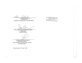 Avances plan trabajo  ccu garin .dic  2014