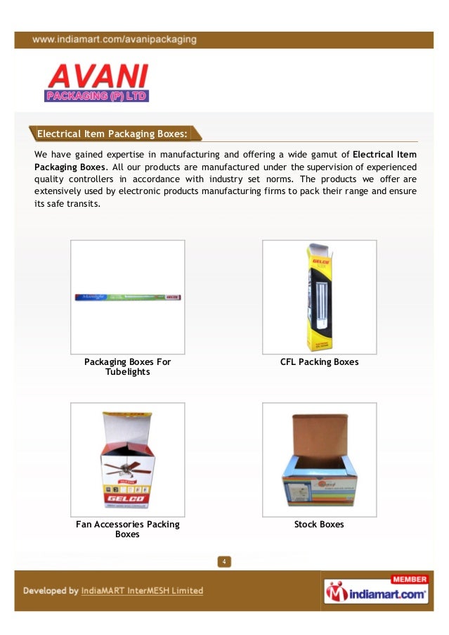 Avani Packaging Pvt. Ltd., Ahmedabad, Packing Boxes