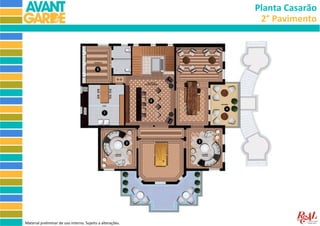 Planta Casarão
                                                             2° Pavimento




Material preliminar de uso interno. Sujeito a alterações.
 