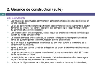 Contech 2014 : Avantages Et Inconvénients Des Principaux Modes De Con…