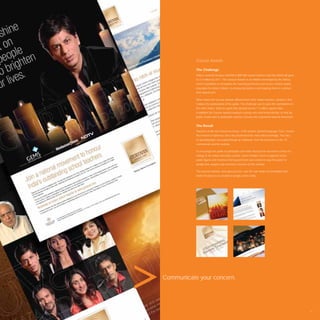 Guruvar Awards

           The Challenge
           India is currently facing a shortfall of 800 000 school teachers and this deﬁcit will grow
           to 2.5 million by 2011. The Guruvar Awards is an initiative developed by the Varkey
           Gems Foundation to strengthen the teaching profession and secure a better quality
           education for India’s children, by honouring teachers and inspiring them to continue
           their valued work.

           What makes the Guruvar Awards different from other Indian teachers’ awards is that
           it allows the participation of the public. The challenge was to open the nominations to
           the entire nation. India is a giant that spreads across 1.3 million square miles.
           In addition the Guruvar Awards needed a strong voice and brand identity, so that the
           public would want to participate and turn Guruvar into a powerful national movement.


           The Result
           Teachers of old were known as Gurus. In the ancient Sanskrit language “Guru” means
           the remover of darkness since they illuminated the mind with knowledge. This idea
           of spreading light was pulled though all collaterals, from the brochures to the TV
           commercials and the website.

           To encourage the public to participate and make the Guruvar movement a force for
           change in the Indian education system, some of India’s most recognised actors,
           public ﬁgures and members from government were invited to urge the public to
           pledge their support and nominate a teacher on the website.

           The Guruvar website, www.guruvar.com, was the sole means of nomination and
           made the process accessible to people across India.




Communicate your concern.




                                                                                                        11
 