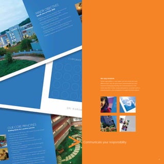 We stay involved.
            Social responsibility is a vast subject and can extend into many
            different areas. Over the years Avant Communication has been
            involved in developing branding and communication for a free
            school and clinic in India, energy saving devices, an award event to
            motivate teachers, and a programme to support destitute widows.




Communicate your responsibility.




                                                                                   89
 