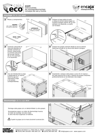 Caja Eco Avant Instrucciones de montaje.