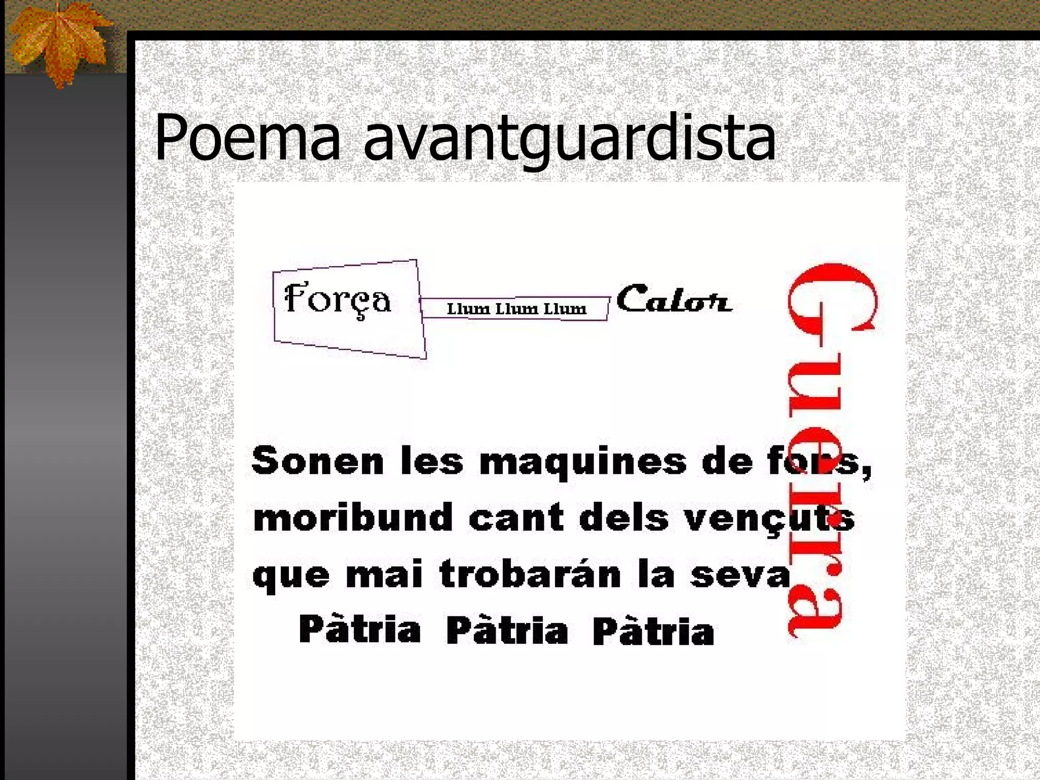 Poema avantguardista 
