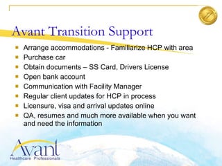 Avant Process Avant Healthcare Professionals Overview | PPT