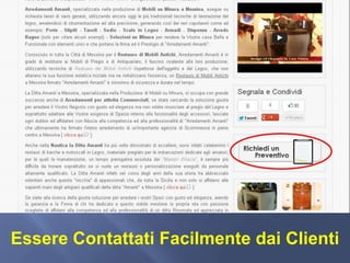 Essere Contattati Facilmente dai Clienti
 