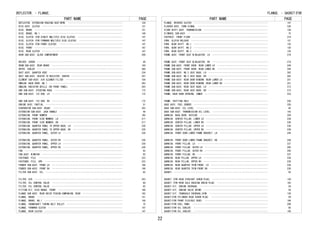 PART NAME PAGE 
DEFLECTOR, - FLANGE, 
DEFLECTOR, EXTENSION HOUSING DUST(MTM)　････････････････････････････････････････････129 
DISC ASSY, CLUTCH　･････････････････････････････････････････････････････････････････121 
DISC, BRAKE　･･･････････････････････････････････････････････････････････････････････151 
DISC, BRAKE, NO.1　･････････････････････････････････････････････････････････････････149 
DISC, CLUTCH (FOR DIRECT MULTIPLE DISC CLUTCH)　････････････････････････････････････147 
DISC, CLUTCH (FOR FORWARD MULTIPLE DISC CLUTCH)　･･･････････････････････････････････147 
DISC, CLUTCH (FOR FRONT CLUTCH)　･･･････････････････････････････････････････････････147 
DISC, FRONT　･･･････････････････････････････････････････････････････････････････････167 
DISC, REAR CLUTCH　･････････････････････････････････････････････････････････････････147 
DOOR SUB-ASSY, GLOVE COMPARTMENT　･･････････････････････････････････････････････････209 
DRIVER, SCREW　･････････････････････････････････････････････････････････････････････49 
DRUM SUB-ASSY, REAR BRAKE　･････････････････････････････････････････････････････････164 
DRYER, COOLER　･････････････････････････････････････････････････････････････････････360 
DUCT ASSY, QUARTER VENT　･･･････････････････････････････････････････････････････････234 
DUCT SUB-ASSY, HEATER TO REGISTER, CENTER　･････････････････････････････････････････357 
ELEMENT SUB-ASSY, AIR CLEANER FILTER　･･････････････････････････････････････････････104 
EMBLEM, BACK DOOR, NO.1　･･･････････････････････････････････････････････････････････293 
EMBLEM, RADIATOR GRILLE (OR FRONT PANEL)　･･････････････････････････････････････････293 
END SUB-ASSY, STEERING RACK　･･･････････････････････････････････････････････････････172 
END SUB-ASSY, TIE ROD, LH　･････････････････････････････････････････････････････････172 
END SUB-ASSY, TIE ROD, RH　･････････････････････････････････････････････････････････172 
ENGINE ASSY, PARTIAL　･･････････････････････････････････････････････････････････････51 
EVAPORATOR SUB-ASSY (REAR)　････････････････････････････････････････････････････････353 
EXTENSION SUB-ASSY, JACK HANDLE　･･･････････････････････････････････････････････････49 
EXTENSION, FRONT BUMPER　･･･････････････････････････････････････････････････････････195 
EXTENSION, FRONT SIDE MEMBER, LH　･･････････････････････････････････････････････････217 
EXTENSION, FRONT SIDE MEMBER, RH　･･････････････････････････････････････････････････217 
EXTENSION, QUARTER PANEL TO UPPER BACK, LH　････････････････････････････････････････230 
EXTENSION, QUARTER PANEL TO UPPER BACK, RH　････････････････････････････････････････230 
EXTENSION, QUARTER PANEL, OUTER LH　････････････････････････････････････････････････230 
EXTENSION, QUARTER PANEL, OUTER RH　････････････････････････････････････････････････230 
EXTENSION, QUARTER PANEL, UPPER LH　････････････････････････････････････････････････230 
EXTENSION, QUARTER PANEL, UPPER RH　････････････････････････････････････････････････230 
FAN　･･･････････････････････････････････････････････････････････････････････････････92 
FAN ASSY, W/MOTOR　･････････････････････････････････････････････････････････････････92 
FASTENER, PILE　････････････････････････････････････････････････････････････････････223 
FASTENER, PILE, UPR　･･･････････････････････････････････････････････････････････････223 
FENDER SUB-ASSY, FRONT LH　･････････････････････････････････････････････････････････198 
FENDER SUB-ASSY, FRONT RH　･････････････････････････････････････････････････････････198 
FILTER SUB-ASSY, OIL　･･････････････････････････････････････････････････････････････82 
FILTER, AIR　･･･････････････････････････････････････････････････････････････････････353 
FILTER, OIL CONTROL VALVE　･････････････････････････････････････････････････････････60 
FILTER, OIL CONTROL VALVE　･････････････････････････････････････････････････････････82 
FITTING KIT, DISC BRAKE, FRONT　････････････････････････････････････････････････････180 
FLANGE SUB-ASSY, REAR DRIVE PINION COMPANION, REAR　････････････････････････････････162 
FLANGE, BRAKE　･････････････････････････････････････････････････････････････････････151 
FLANGE, BRAKE, NO.1　･･･････････････････････････････････････････････････････････････149 
FLANGE, CRANKSHAFT TIMING BELT PULLEY　･････････････････････････････････････････････75 
FLANGE, FORWARD CLUTCH　････････････････････････････････････････････････････････････147 
FLANGE, REAR CLUTCH　･･･････････････････････････････････････････････････････････････147 
FLANGE, - GASKET(FOR 
PART NAME PAGE 
FLANGE, REVERSE CLUTCH　････････････････････････････････････････････････････････････147 
FLASHER ASSY, TURN SIGNAL　･････････････････････････････････････････････････････････328 
FLOOR SHIFT ASSY, TRANSMISSION　････････････････････････････････････････････････････138 
FLYWHEEL SUB-ASSY　･････････････････････････････････････････････････････････････････75 
FOOTREST, FRONT FLOOR　･････････････････････････････････････････････････････････････218 
FORK, CLUTCH RELEASE　･･････････････････････････････････････････････････････････････121 
FORK, GEAR SHIFT, NO.1　････････････････････････････････････････････････････････････135 
FORK, GEAR SHIFT, NO.2　････････････････････････････････････････････････････････････135 
FORK, GEAR SHIFT, NO.3　････････････････････････････････････････････････････････････135 
FRAME ASSY, FRONT SEAT W/ADJUSTER, LH　･････････････････････････････････････････････274 
FRAME ASSY, FRONT SEAT W/ADJUSTER, RH　･････････････････････････････････････････････274 
FRAME SUB-ASSY, FRONT DOOR, REAR LOWER LH　･････････････････････････････････････････244 
FRAME SUB-ASSY, FRONT DOOR, REAR LOWER RH　･････････････････････････････････････････244 
FRAME SUB-ASSY, NO.3 SEAT BACK, LH　････････････････････････････････････････････････282 
FRAME SUB-ASSY, NO.3 SEAT BACK, RH　････････････････････････････････････････････････282 
FRAME SUB-ASSY, REAR DOOR WINDOW, REAR LOWER LH　･･･････････････････････････････････251 
FRAME SUB-ASSY, REAR DOOR WINDOW, REAR LOWER RH　･･･････････････････････････････････251 
FRAME SUB-ASSY, REAR SEAT BACK, LH　････････････････････････････････････････････････273 
FRAME SUB-ASSY, REAR SEAT BACK, RH　････････････････････････････････････････････････273 
FRAME, BACK DOOR OPENING, INNER　･･･････････････････････････････････････････････････233 
FRAME, SHIFTING HOLE　･･････････････････････････････････････････････････････････････226 
GAGE ASSY, FUEL SENDER　････････････････････････････････････････････････････････････328 
GAGE SUB-ASSY, OIL LEVEL　･･････････････････････････････････････････････････････････65 
GAGE SUB-ASSY, TRANSMISSION OIL LEVEL　･････････････････････････････････････････････143 
GARNISH, BACK DOOR, OUTSIDE　･･･････････････････････････････････････････････････････259 
GARNISH, CENTER PILLAR, LOWER LH　･･････････････････････････････････････････････････238 
GARNISH, CENTER PILLAR, LOWER RH　･･････････････････････････････････････････････････238 
GARNISH, CENTER PILLAR, UPPER LH　･･････････････････････････････････････････････････238 
GARNISH, CENTER PILLAR, UPPER RH　･･････････････････････････････････････････････････238 
GARNISH, FRONT DOOR LOWER FRAME BRACKET, LH　･･･････････････････････････････････････244 
GARNISH, FRONT DOOR LOWER FRAME BRACKET, RH　･･･････････････････････････････････････244 
GARNISH, FRONT PILLAR, LH　･････････････････････････････････････････････････････････237 
GARNISH, FRONT PILLAR, OUTER LH　･･･････････････････････････････････････････････････295 
GARNISH, FRONT PILLAR, OUTER RH　･･･････････････････････････････････････････････････295 
GARNISH, FRONT PILLAR, RH　･････････････････････････････････････････････････････････237 
GARNISH, REAR PILLAR, UPPER LH　････････････････････････････････････････････････････238 
GARNISH, REAR PILLAR, UPPER RH　････････････････････････････････････････････････････238 
GARNISH, REAR QUARTER TRIM FRONT, LH　･･････････････････････････････････････････････238 
GARNISH, REAR QUARTER TRIM FRONT,RH　･･･････････････････････････････････････････････238 
GASKET　････････････････････････････････････････････････････････････････････････････82 
GASKET (FOR HEAD STRAIGHT SCREW PLUG)　･････････････････････････････････････････････129 
GASKET (FOR REAR AXLE HOUSING DRAIN PLUG)　･････････････････････････････････････････163 
GASKET KIT, ENGINE OVERHAUL　･･･････････････････････････････････････････････････････54 
GASKET KIT, ENGINE VALVE GRIND　････････････････････････････････････････････････････54 
GASKET KIT, TRANSAXLE OVERHAUL(ATM)　･･･････････････････････････････････････････････139 
GASKET(FOR CYLINDER HEAD SCREW PLUG)　･･････････････････････････････････････････････59 
GASKET(FOR FRONT FLEXIBLE HOSE)　･･･････････････････････････････････････････････････184 
GASKET(FOR FUEL TANK)　･････････････････････････････････････････････････････････････299 
GASKET(FOR OIL COOLER)　････････････････････････････････････････････････････････････65 
GASKET(FOR OIL COOLER)　････････････････････････････････････････････････････････････156 
22 
 