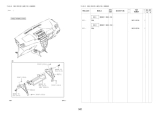 342 
FIG.86-01 RADIO RECEIVER & AMPLIFIER & CONDENSER 
(1111- ) 
864711 
REFER TO 
FIG 
(PNC 55521C) 
REFER TO 
FIG 
REFER TO 
FIG 
55-51 
55-51 
55-51 
86211 
86212 
93567-15014 
93567-15014 
93567-15014 
93567-15014 
FIG.86-01 RADIO RECEIVER & AMPLIFIER & CONDENSER 
PROD_DATE MODELS 
SPEC 
CODE 
DESCRIPTION 
R 
/ 
P 
PART 
NUMBER 
O 
Y 
T 
REV_REF 
FR TO 
+----------+ 
| 86211 | BRACKET, RADIO, NO.1 
+----------+ 
1111 - F65# 86211-BZ150- 1 
+----------+ 
| 86212 | BRACKET, RADIO, NO.2 
+----------+ 
1111 - F65# 86212-BZ150- 1 
 