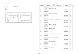 58 
FIG.11-04 CYLINDER HEAD 
(1111- )EJVE 
ILLUST NO.2 OF 2 ILLUST NO. 2 OF 2 
11213 
11F4 117423 
FIG.11-04 CYLINDER HEAD 
PROD_DATE MODELS 
SPEC 
CODE 
DESCRIPTION 
R 
/ 
P 
PART 
NUMBER 
O 
Y 
T 
REV_REF 
FR TO 
+----------+ 
| 11101 | HEAD SUB-ASSY, CYLINDER 
+----------+ 
1111 - K3VE..F651 11101-B9320- 1 
1111 - EJVE..F650 11101-BZ040- 1 
+----------+ 
| 11101A | BOLT(FOR CYLINDER HEAD SET) 
+----------+ 
1111 - EJVE..F650 90041-10041- 8 
1111 - K3VE..F651 90041-10045- 10 
+----------+ 
| 11101B | WASHER, PLATE(FOR CYLINDER HEAD SET) 
+----------+ 
1111 - K3VE..F651 90042-01637- 10 
1111 - EJVE..F650 90042-02109- 8 
+----------+ 
| 11101C | TUBE(FOR CYLINDER HEAD) 
+----------+ 
1111 - EJVE..F650 90044-40046- 1 
+----------+ 
| 11101E | SENSOR, CAM POSITION 
+----------+ 
1111 - EJVE..F650 19300-BZ010- 1 
1111 - K3VE..F651 19300-BZ020- 1 
+----------+ 
| 11101J | VALVE ASSY, CAMSHAFT TIMING OIL CONTROL 
+----------+ 
1111 - EJVE..F650 15330-BZ060- 1 
+----------+ 
| 11101V | BOLT(FOR CYLINDER HEAD SET SUB) 
+----------+ 
1111 - EJVE..F650 90041-16420- 2 
+----------+ 
| 11115 | GASKET, CYLINDER HEAD 
+----------+ 
1111 - EJVE..F650 11115-B0010- 1 
1111 - K3VE..F651 T=0.41 11115-B1030- 1 
+----------+ 
| 11116B | PLUG, TIGHT, NO.2 
+----------+ 
1111 - EJVE..F650 90043-39096- 1 
 