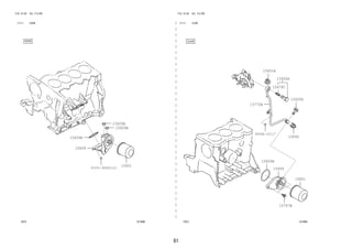 81 
FIG.15-02 OIL FILTER 
―　―　―　―　―　―　―　―　―　―　―　―　―　―　―　―　―　―　―　―　―　―　―　―　―　―　―　―　―　―　―　―　―　― 
(1111- )EJVE 
(1111- )K3VE 
15F2 151909 
15F2 151908 
EJVE 
K3VE 
15609 
15609 
91551-80820(2) 15601 
15609A 
15609A 
15692 
FIG.15-02 OIL FILTER 
15609H 
15601 
15609G 
15609H 
15651A 
15678C 
15770B 
15797B 
9004A-10117 
15600A 
 