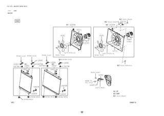 16360A 16360A 
16361 16361 
9004A-11226 9004A-11226 9004A-11226 90041-79141 90041-79141 
88 
FIG.16-03 RADIATOR & WATER OUTLET 
(1111- )K3VE 
RADIATOR 
16363 16363 
REFER TO 
FIG 
164667-A 
28147-BZ020 
19-03 
16381 
16385 
16400 16400 
16401 16401 
16400A 16400B 
16400F 16400F 
16470M 
161467407M0M 16470M 
16575C 
16582 16582 
16582 
16582 
16711 
16711 
16672-87201(3) 16672-87201(3) 
90041-05427 
9004A-11226 
9004A-48030 9004A-48030 9004A-48030 
9004A-48030 
91631-60618 
91631-60618 
91631-60618(2) 
91671-80825 
 