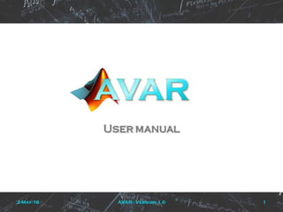 AVAR user manual