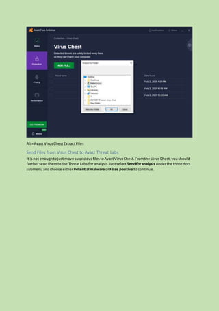 Avast virus-chest | DOCX