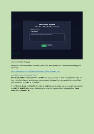 Avast virus-chest | DOCX
