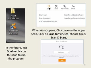 Avast installation and operation | PDF