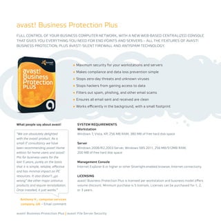 Avast product brochure | PDF