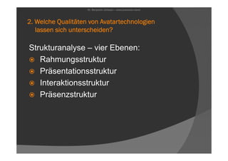 Avatare - Bildungsaspekte digitaler Körperlichkeit