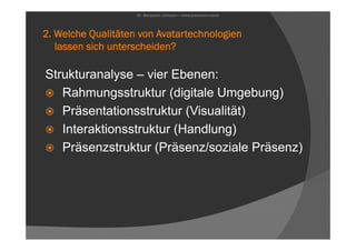 Avatare - Bildungsaspekte digitaler Körperlichkeit