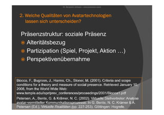 Avatare - Bildungsaspekte digitaler Körperlichkeit